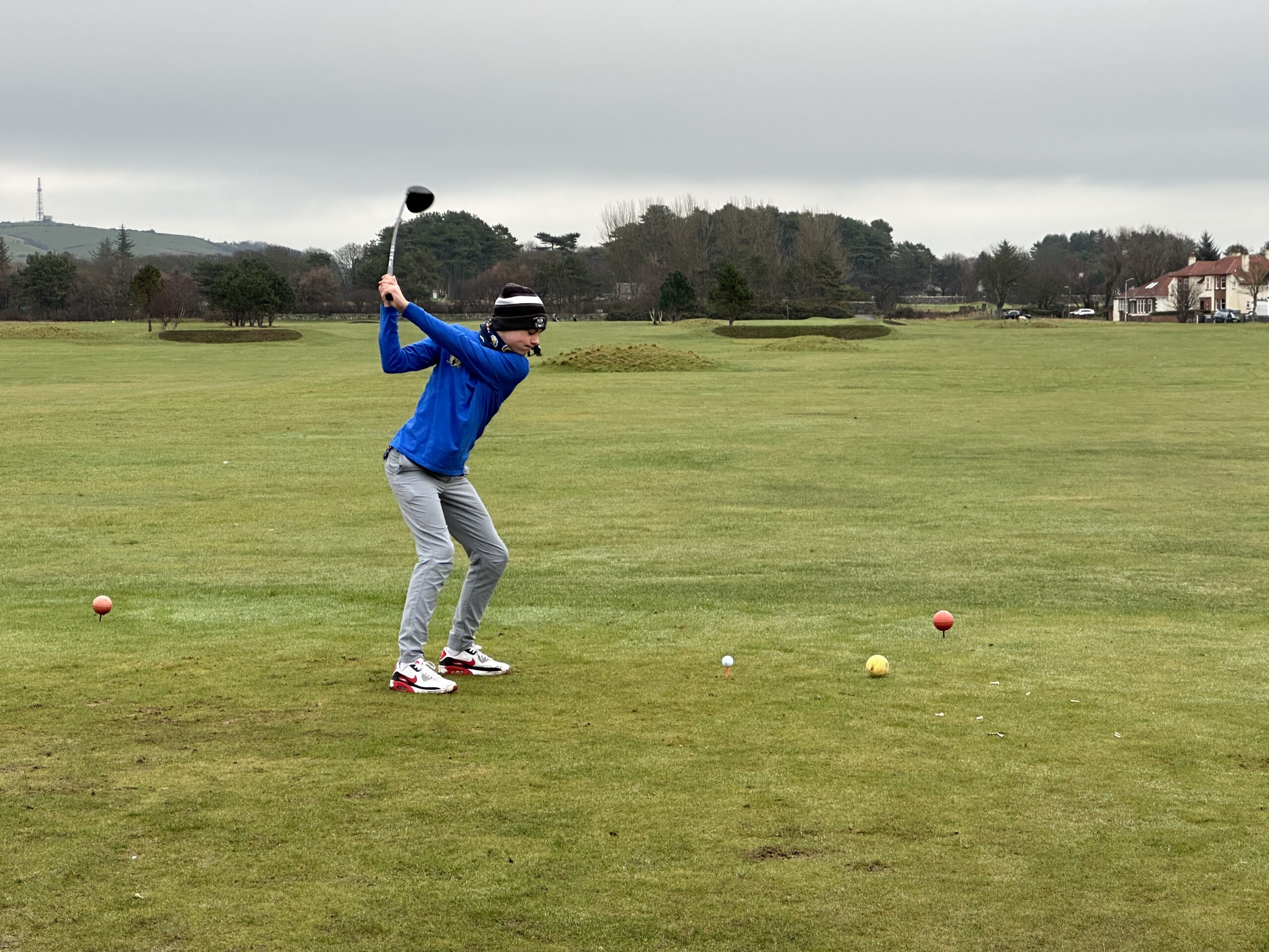Junior golfer on the course
